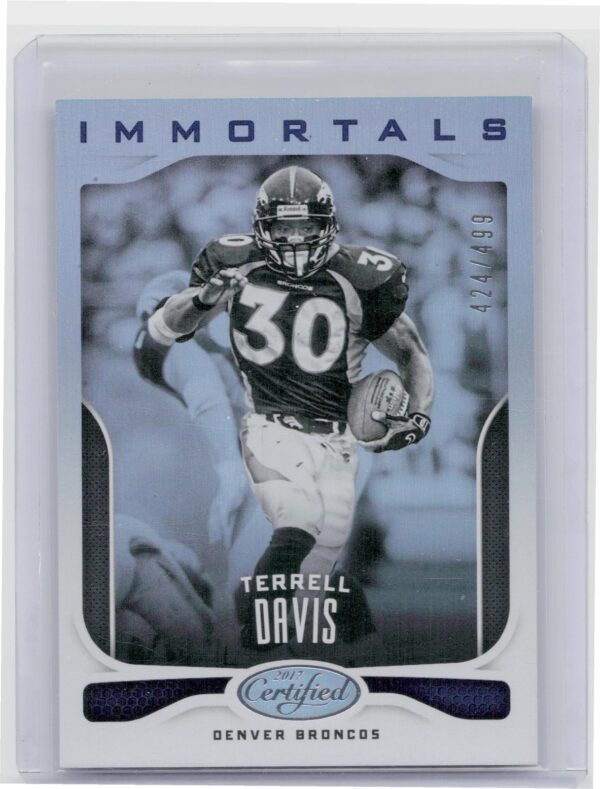 2017 Certified Terrell Davis Immortals /499 #109 Broncos