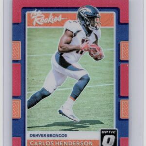 2017 Donruss Optic Carlos Henderson /99 #21 Broncos The Rookies Red
