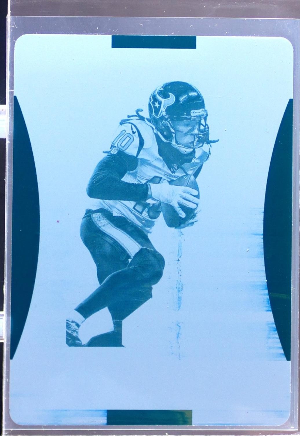 2017 Limited DeAndre Hopkins Printing Plate Cyan 1/1 #15 Texans