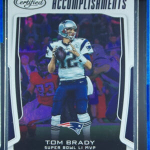 2017 Panini Certified Tom Brady #CA-TB Patriots Certified Accomplishments