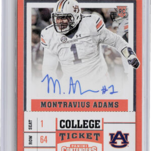 2017 Panini Contenders Draft Picks Montravius Adams #262 Tigers