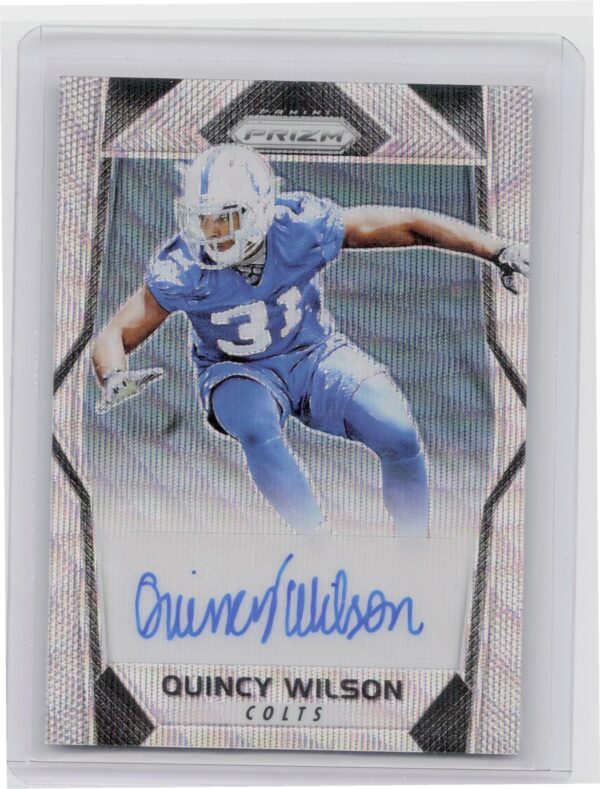 2017 Panini Prizm Quincy Wilson AU SN149 #RA-QW Colts Rookie Autographs Prizm Bl
