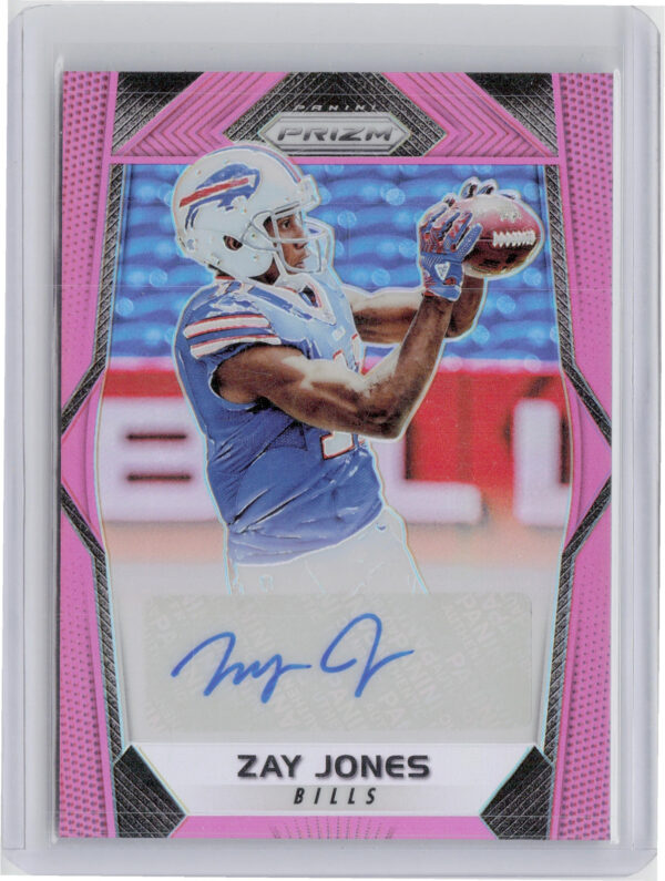 2017 Panini Prizm Zay Jones AU #RA-ZJ Bills Rookie Autographs Prizm Pink