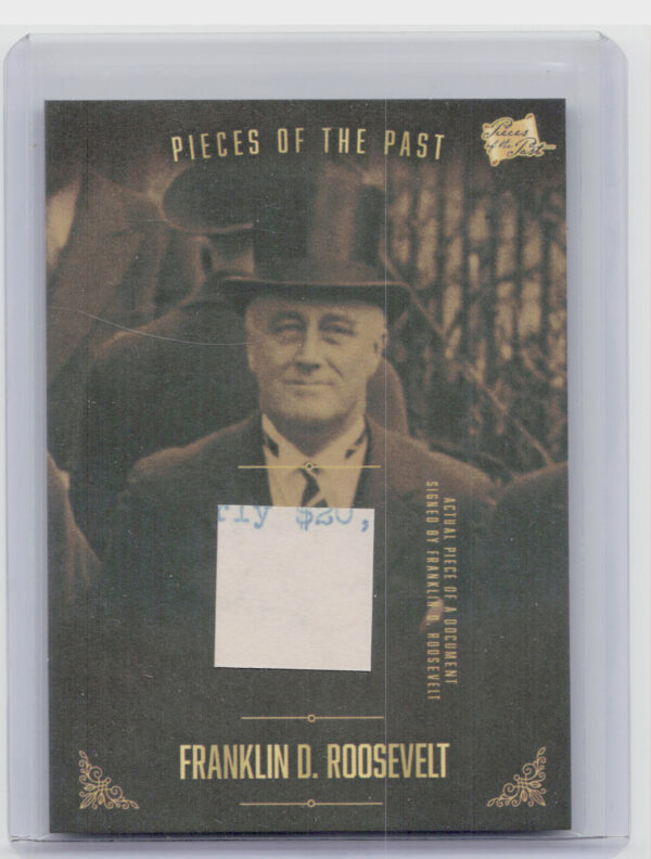 2017 The Bar Pieces of the Past  Franklin D. Roosevelt
