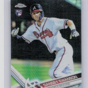 2017 Topps Chrome Dansby Swanson Prism Refractor #8 Braves