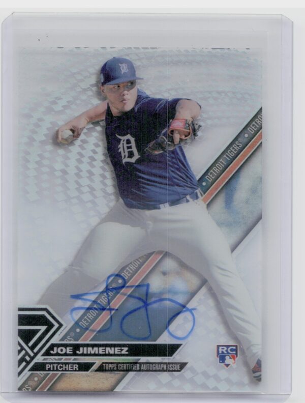 2017 Topps High Tek Joe Jimenez AU #HT-JJ Tigers High Tek Autographs