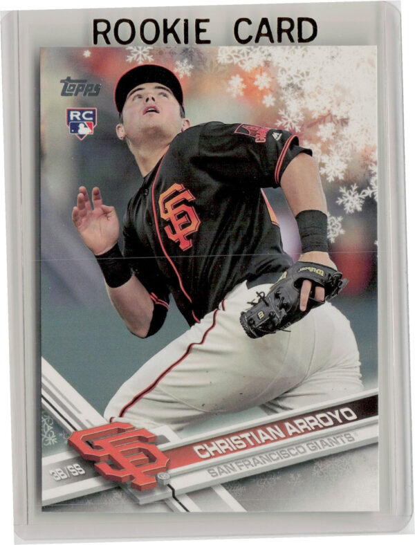 2017 Topps Holiday Christian Arroyo RC #HMW37 Giants