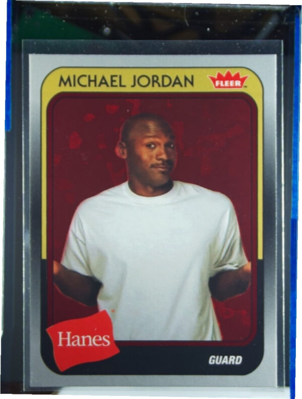 2018-19 Fleer Hanes Michael Jordan 30th Anniversary Michael Jordan Red Foil #MJ-
