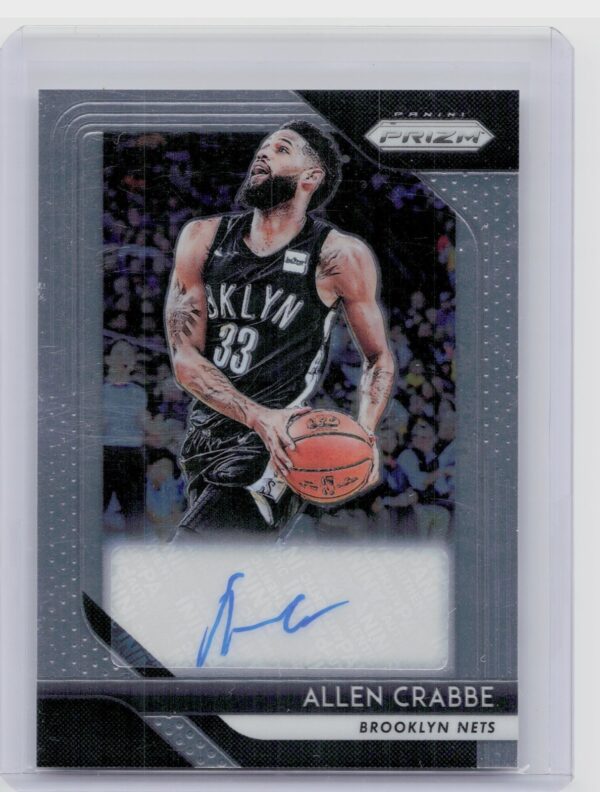 2018-19 Panini Prizm Allen Crabbe AU #S-ACR Nets Signatures