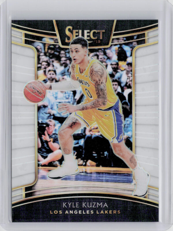 2018-19 Panini Select Kyle Kuzma White Prizms SN149 #83 Lakers
