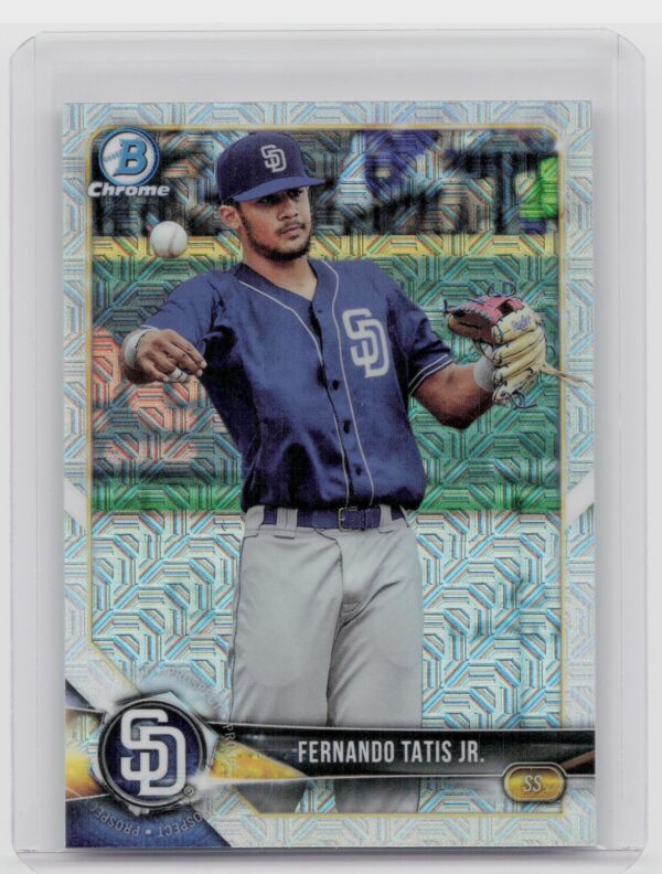 2018 Bowman Fernando Tatis Jr. #BCP114 Padres Chrome Prospects Mojo Refractor