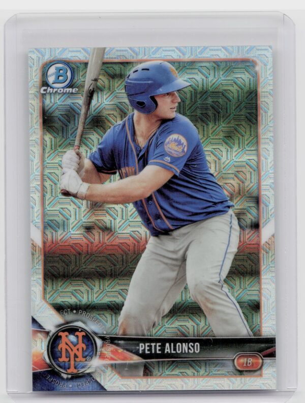2018 Bowman Pete Alonso #BCP137 Mets Chrome Prospects Mojo Refractor