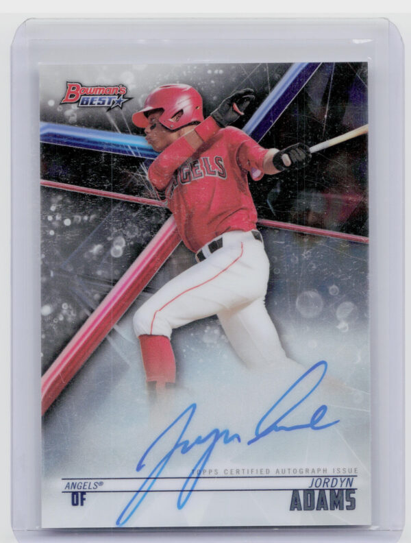 2018 Bowman's Best Jordyn Adams AU #B18-JAD Angels Best of 2018 Autographs
