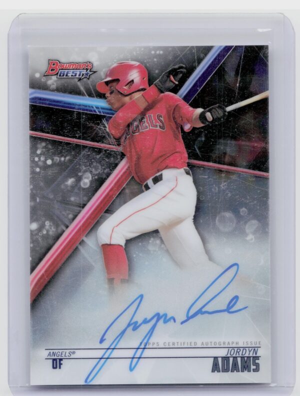 2018 Bowman's Best Jordyn Adams AU #B18-JAD Angels Best of 2018 Autographs