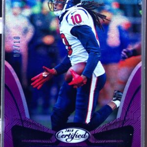 2018 Certified DeAndre Hopkins Mirror Purple /10 #90 Texans