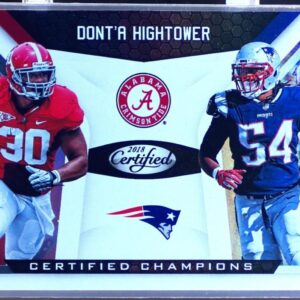 2018 Certified Dont'a Hightower #13 Patriots Certified Champions
