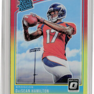 2018 Donruss Optic DaeSean Hamilton Red and Yellow #150 Broncos