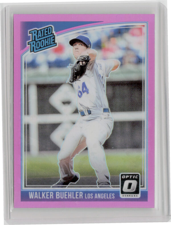 2018 Donruss Optic Walker Buehler Pink #41 Dodgers