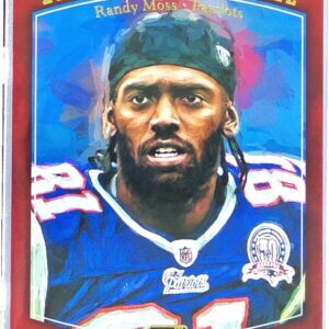 2018 Donruss Randy Moss #LF-4 Patriots Legends of the Fall Red