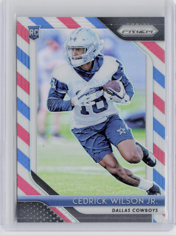 2018 Panini Prizm Cedrick Wilson Jr. Prizm Red White and Blue #286 Cowboys