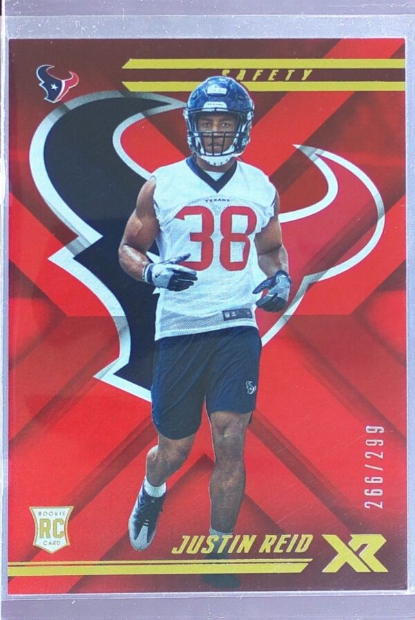 2018 Panini XR Justin Reid Red /299 RC #137 Texans