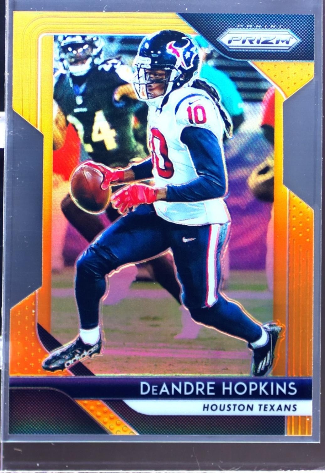 2018 Prizm DeAndre Hopkins Prizm Orange Die Cut /249 #122 Texans