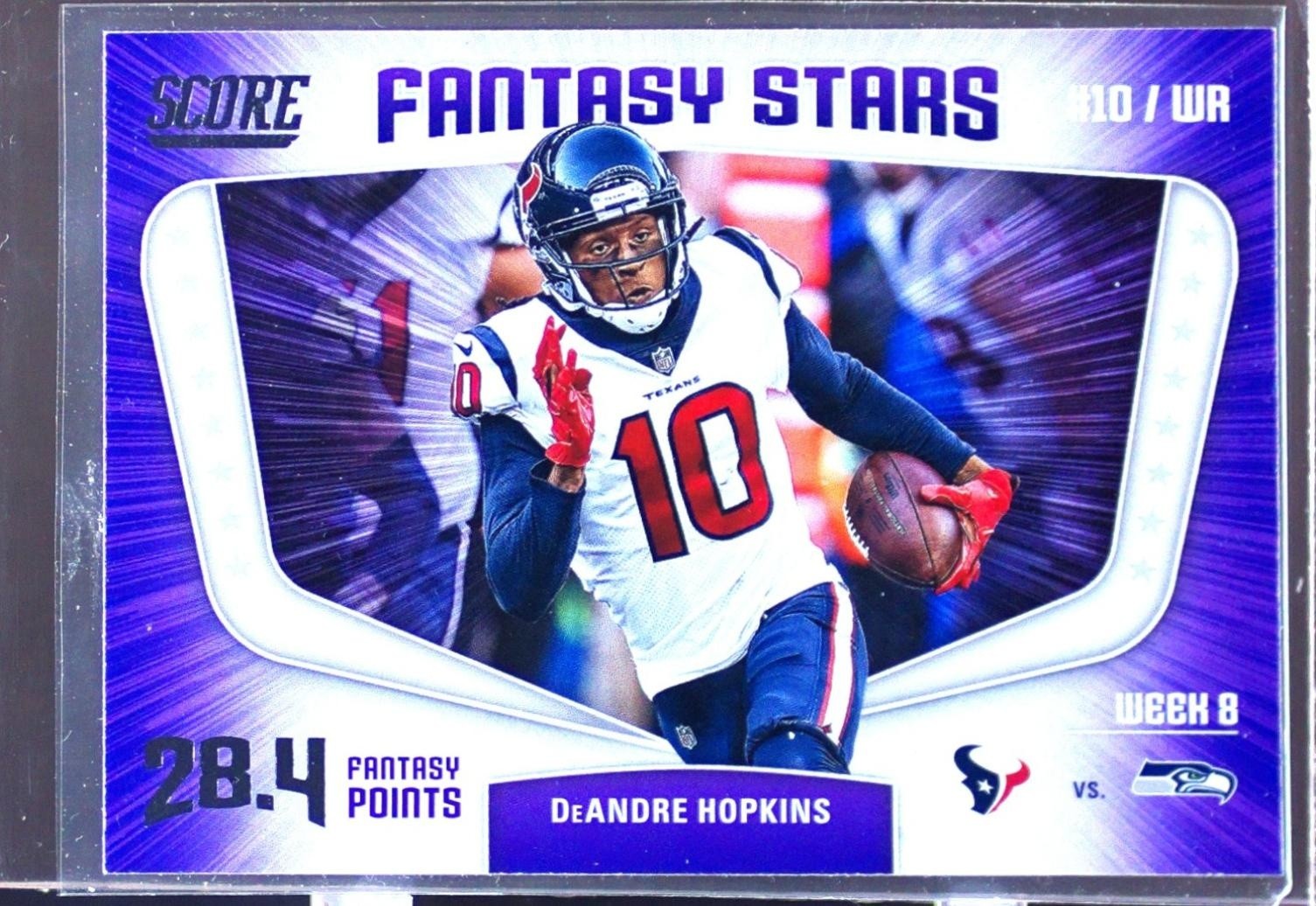 2018 Score DeAndre Hopkins #13 Texans Fantasy Stars