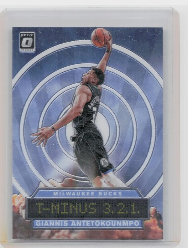 2019-20 Donruss Optic Giannis Antetokounmpo #8 Bucks T Minus 3, 2, 1,