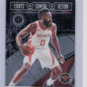 2019-20 Hoops James Harden #29 Rockets Lights Camera Action