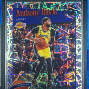 2019-20 Hoops Premium Stock Anthony Davis Prizms Silver Laser #294 Lakers