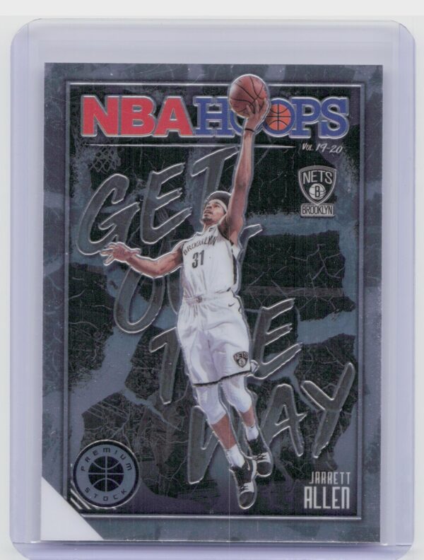2019-20 Hoops Premium Stock Jarrett Allen #15 Nets Get Out The Way
