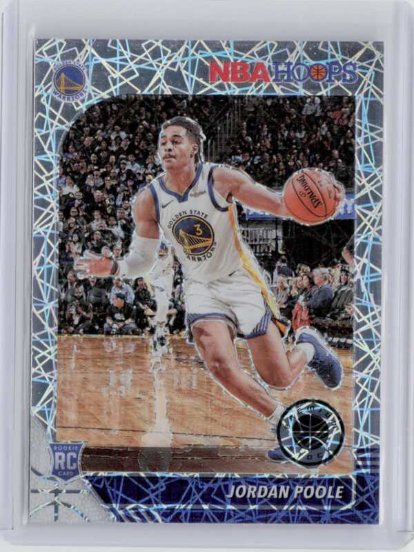2019-20 Hoops Premium Stock Jordan Poole Prizms Silver Laser #223 Warriors