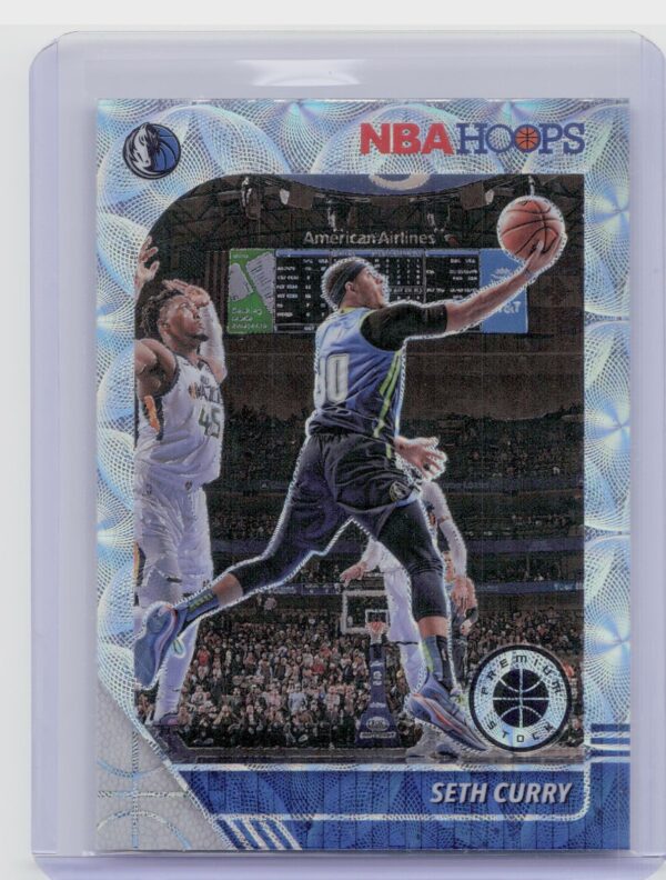2019-20 Hoops Premium Stock Seth Curry Prizms Silver Scope #160 Mavericks