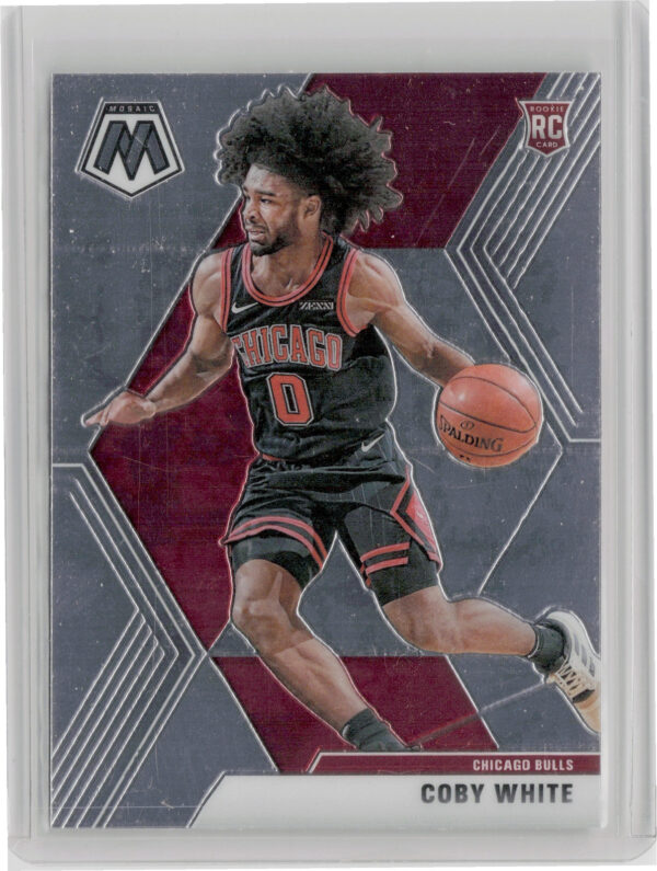 2019-20 Panini Mosaic Coby White RC #211 Bulls