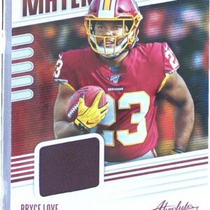 2019 Absolute Bryce Love JSY RC #RM-5 Redskins Absolute Rookie Materials