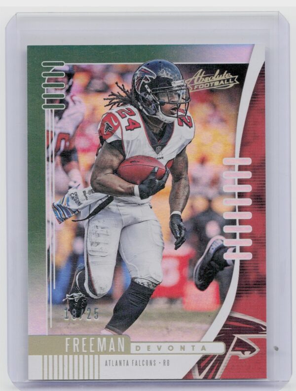 2019 Absolute Devonta Freeman Green Spectrum /25 #81 Falcons