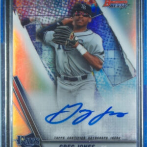 2019 Bowman's Best Greg Jones AU #B19-GJ Rays Best of 2019 Autographs