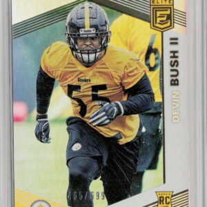 2019 Donruss Elite Devin Bush II RC SN699 #145 Steelers