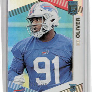 2019 Donruss Elite Ed Oliver RC SN699 #133 Bills