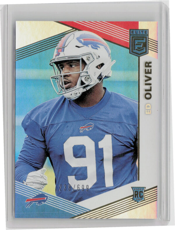 2019 Donruss Elite Ed Oliver RC SN699 #133 Bills