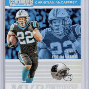 2019 Panini Contenders Christian McCaffrey SN75 #MVP-CM Panthers MVP Contenders