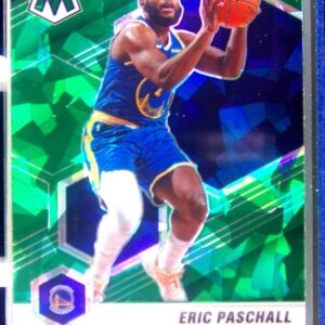 2020-21 Mosaic Eric Paschall Mosaic Green Ice #149 Warriors