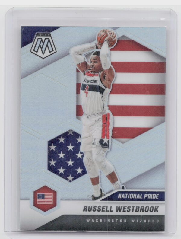 2020-21 Panini Mosaic Russell Westbrook Silver #253 Wizards