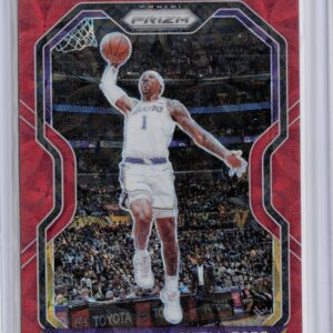 2020-21 Panini Prizm Kentavious Caldwell-Pope Choice Red Prizms SN88 #77 Lakers