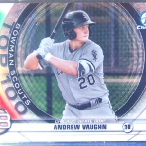 2020 Bowman Andrew Vaughn #BTP-28 Sox Chrome Bowman Scouts Top 100