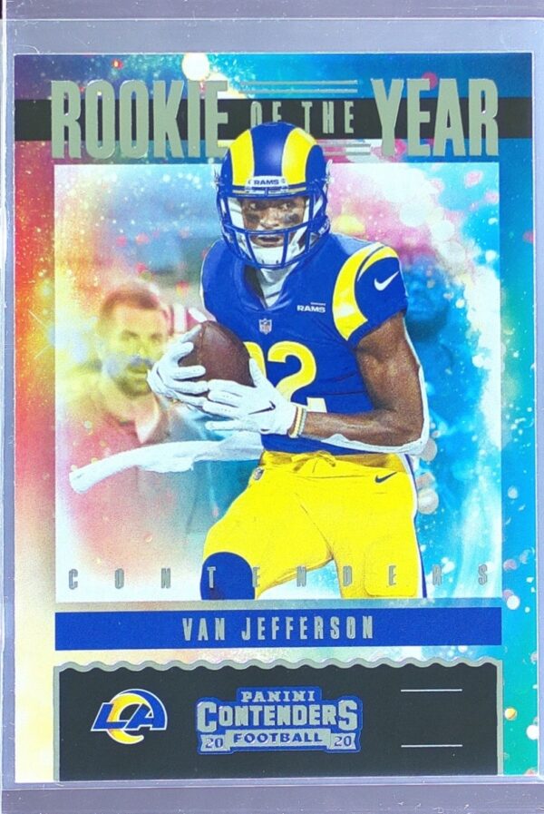 2020 Contenders Van Jefferson #RY-VJE Rams Rookie of the Year Contenders