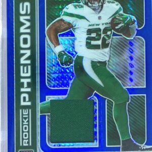 2020 Donruss Optic La'Mical Perine JSY RC #RP-40 Jets Rookie Phenoms Blue Hyper