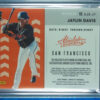 2020 Panini Absolute Jaylin Davis AU SN140 MEM #AJS-JY Giants Absolute Jersey Si - Image 3