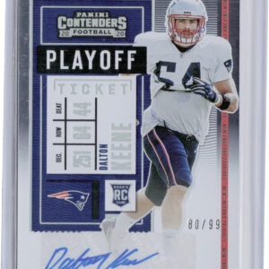 2020 Panini Contenders Dalton Keene Playoff Ticket AU SN99 #183 Patriots