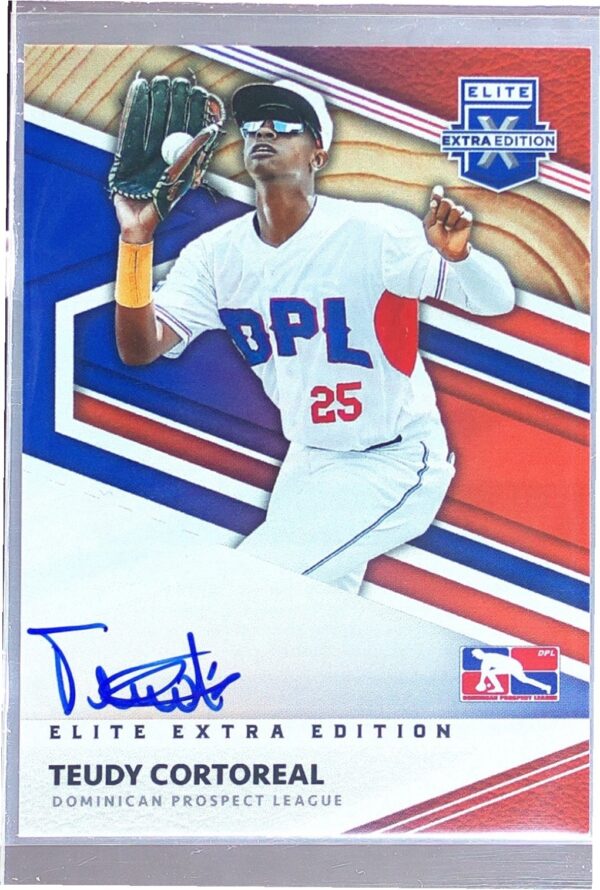 2020 Panini Elite Extra Edition Teudy Cortoreal Auto #DPL-TC League DPL Signed